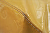 Authentic LOUIS VUITTON Vernis Reade MM Hand Tote Bag Yellow LV 7297C