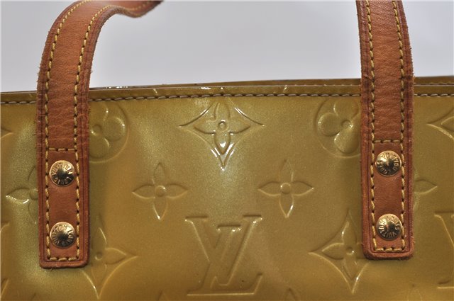 Authentic LOUIS VUITTON Vernis Reade MM Hand Tote Bag Yellow LV 7297C