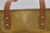 Authentic LOUIS VUITTON Vernis Reade MM Hand Tote Bag Yellow LV 7297C