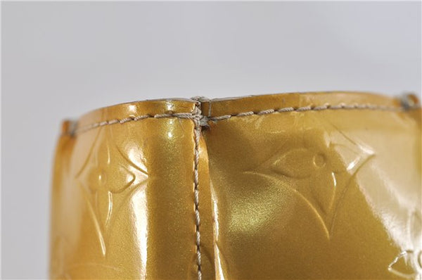Authentic LOUIS VUITTON Vernis Reade MM Hand Tote Bag Yellow LV 7297C