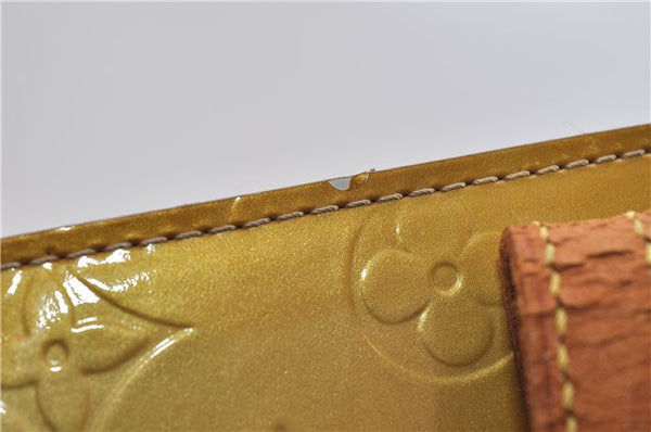 Authentic LOUIS VUITTON Vernis Reade MM Hand Tote Bag Yellow LV 7297C