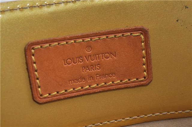 Authentic LOUIS VUITTON Vernis Reade MM Hand Tote Bag Yellow LV 7297C