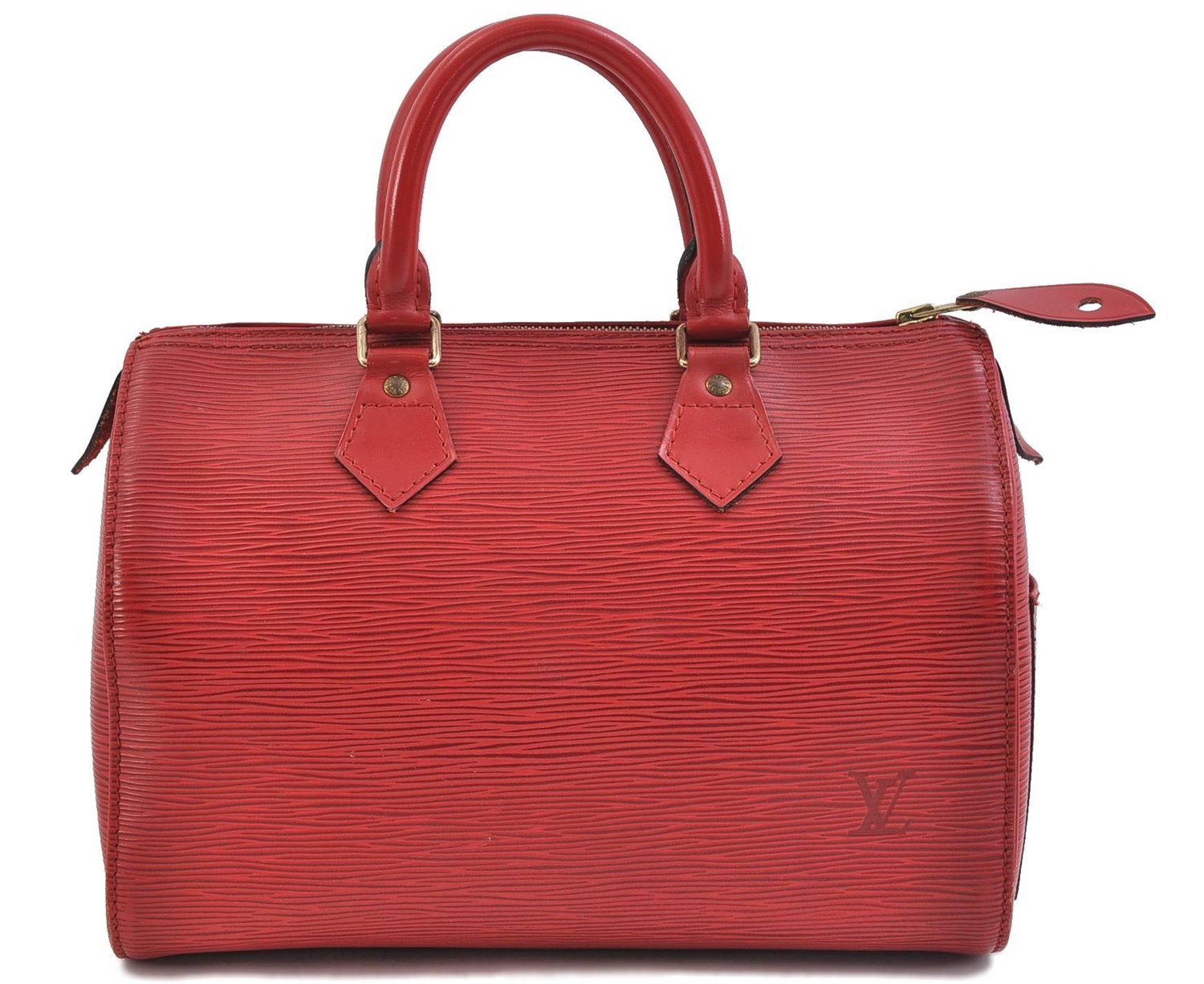 Authentic LOUIS VUITTON Epi Speedy 30 Hand Bag Red M43007 LV 7299C