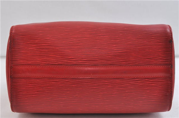 Authentic LOUIS VUITTON Epi Speedy 30 Hand Bag Red M43007 LV 7299C