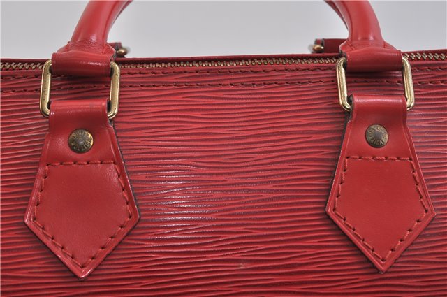 Authentic LOUIS VUITTON Epi Speedy 30 Hand Bag Red M43007 LV 7299C