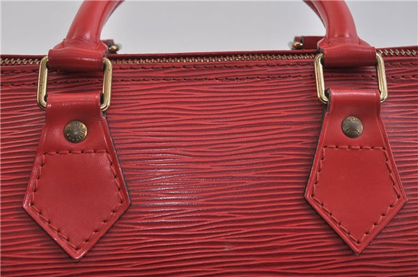 Authentic LOUIS VUITTON Epi Speedy 30 Hand Bag Red M43007 LV 7299C