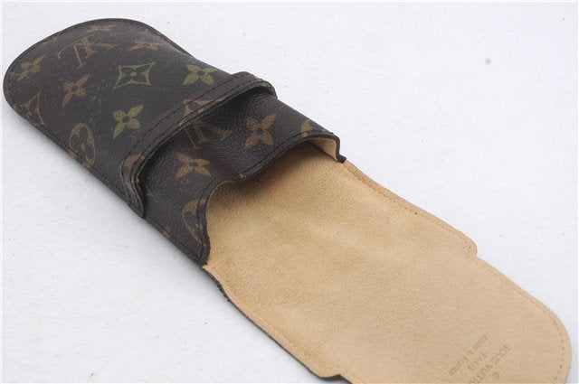 Authentic Louis Vuitton Monogram Etui Lunette Rabat Glasses Case M62970 LV 7300D