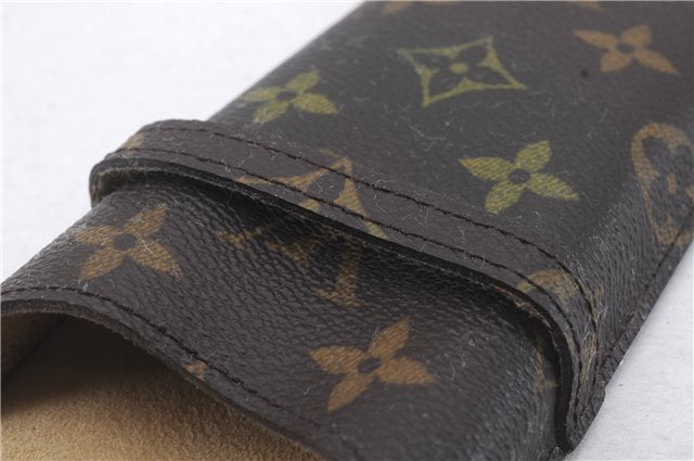 Authentic Louis Vuitton Monogram Etui Lunette Rabat Glasses Case M62970 LV 7300D