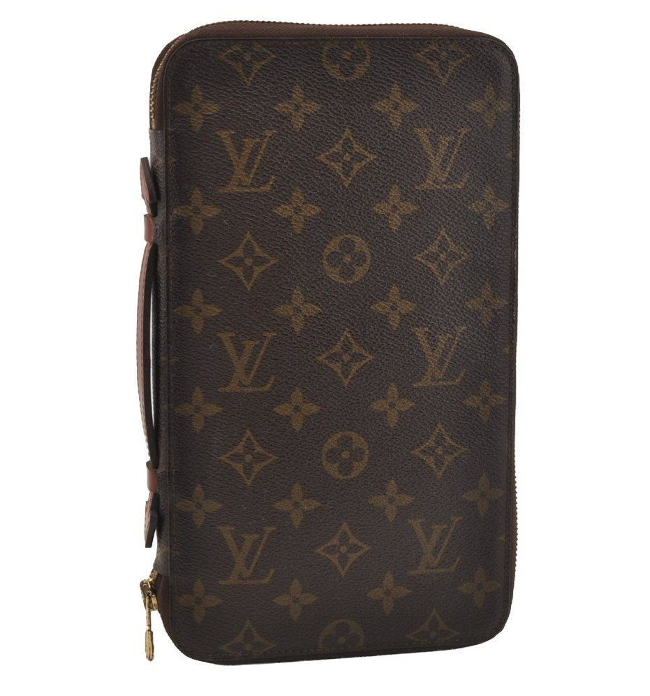 Authentic Louis Vuitton Monogram Poche Escapade Travel Case M60113 LV 7300I