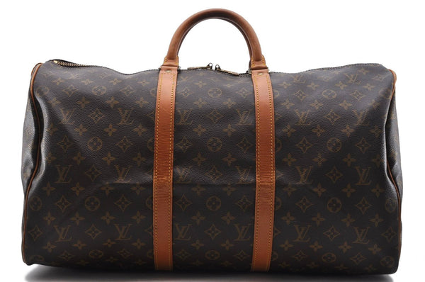 Authentic LOUIS VUITTON Monogram Keepall 50 Boston Bag M41426 LV 7302C