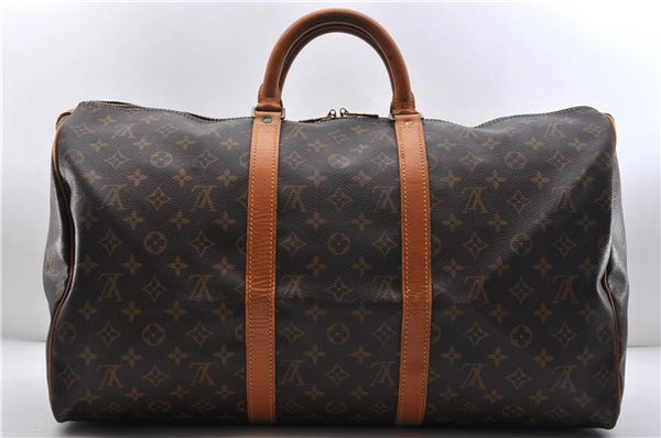 Authentic LOUIS VUITTON Monogram Keepall 50 Boston Bag M41426 LV 7302C