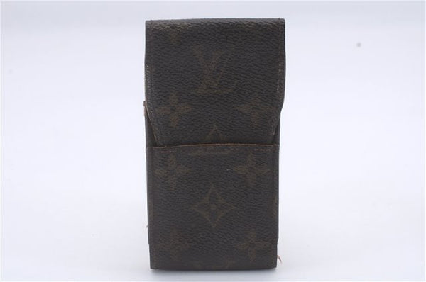 Authentic Louis Vuitton Monogram Cigarette Case Key Case 4Set LV 7303D
