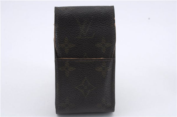 Authentic Louis Vuitton Monogram Cigarette Case Key Case 4Set LV 7303D