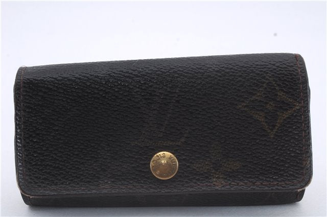 Authentic Louis Vuitton Monogram Cigarette Case Key Case 4Set LV 7303D