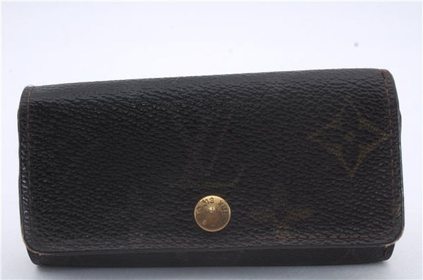 Authentic Louis Vuitton Monogram Cigarette Case Key Case 4Set LV 7303D