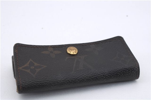 Authentic Louis Vuitton Monogram Cigarette Case Key Case 4Set LV 7303D