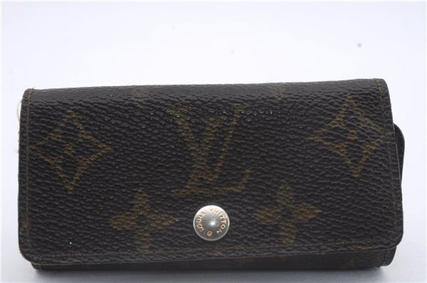 Authentic Louis Vuitton Monogram Cigarette Case Key Case 4Set LV 7303D