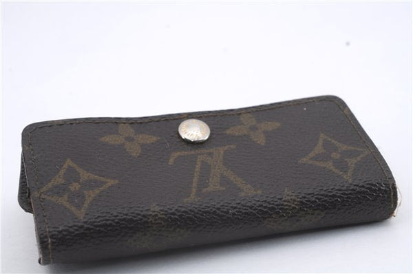 Authentic Louis Vuitton Monogram Cigarette Case Key Case 4Set LV 7303D