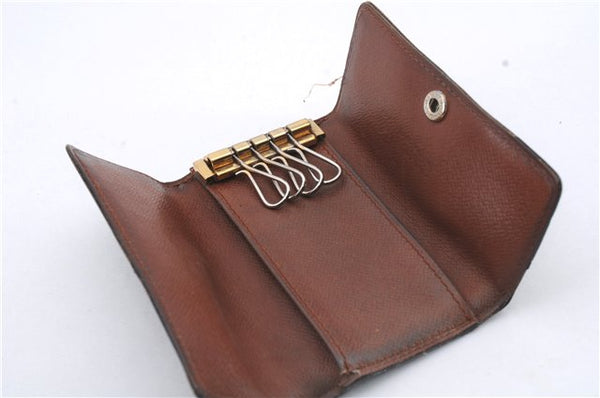 Authentic Louis Vuitton Monogram Cigarette Case Key Case 4Set LV 7303D