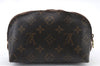 Authentic LOUIS VUITTON Monogram Pochette Cosmetic Pouch M47515 LV 7304C