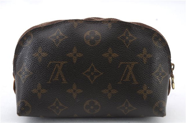 Authentic LOUIS VUITTON Monogram Pochette Cosmetic Pouch M47515 LV 7304C
