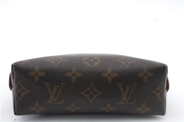 Authentic LOUIS VUITTON Monogram Pochette Cosmetic Pouch M47515 LV 7304C