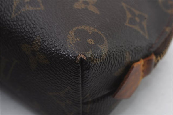 Authentic LOUIS VUITTON Monogram Pochette Cosmetic Pouch M47515 LV 7304C