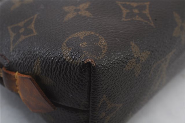 Authentic LOUIS VUITTON Monogram Pochette Cosmetic Pouch M47515 LV 7304C