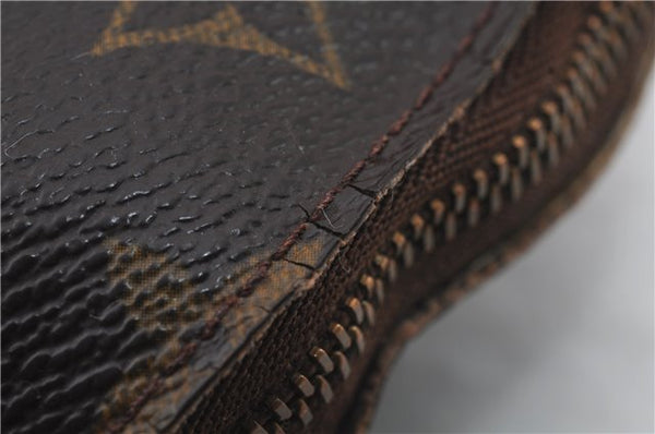 Authentic LOUIS VUITTON Monogram Pochette Cosmetic Pouch M47515 LV 7304C