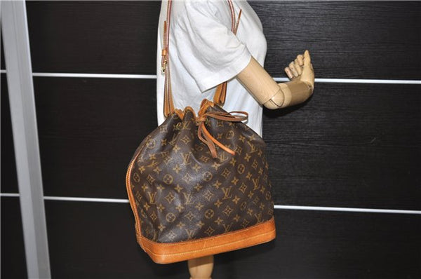 Authentic LOUIS VUITTON Monogram Noe Shoulder Bag Purse M42224 LV 7307C