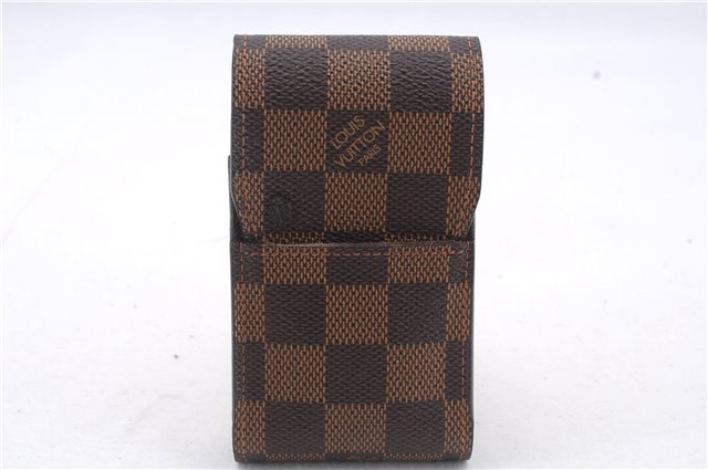 Authentic Louis Vuitton Damier Etui Cigarette Case N63024 LV 7307D