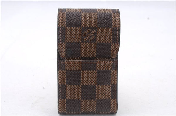 Authentic Louis Vuitton Damier Etui Cigarette Case N63024 LV 7307D