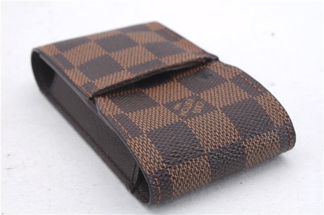 Authentic Louis Vuitton Damier Etui Cigarette Case N63024 LV 7307D