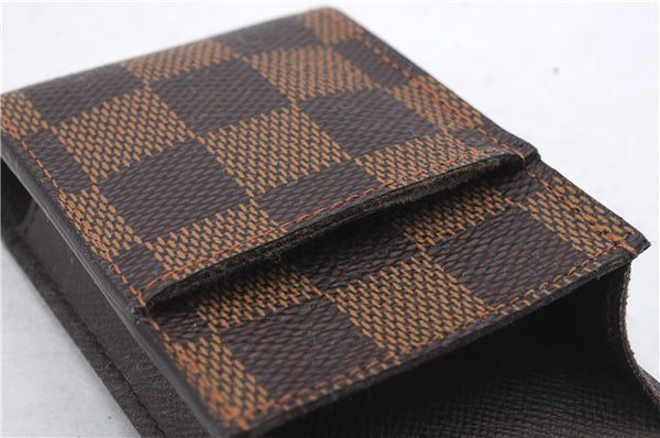 Authentic Louis Vuitton Damier Etui Cigarette Case N63024 LV 7307D