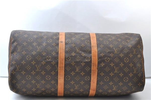 Authentic Louis Vuitton Monogram Keepall 55 Travel Boston Bag M41424 LV 7307E