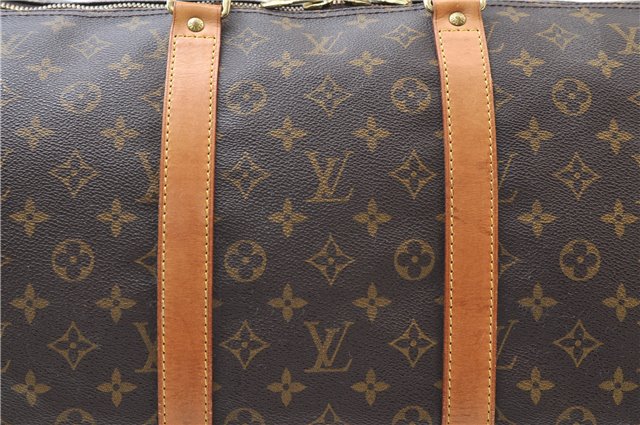 Authentic Louis Vuitton Monogram Keepall 55 Travel Boston Bag M41424 LV 7307E