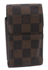 Authentic Louis Vuitton Damier Etui Cigarette Case N63024 LV 7308D