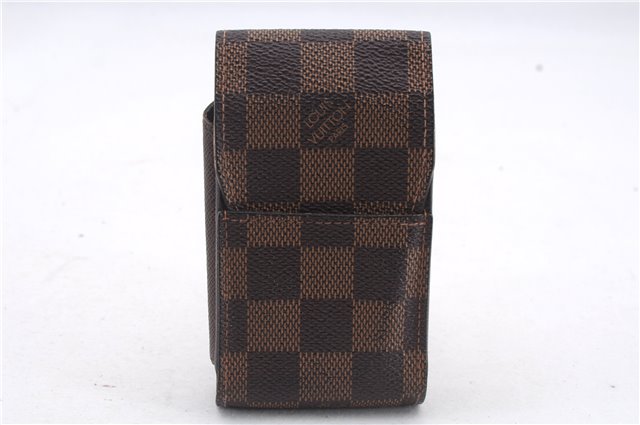 Authentic Louis Vuitton Damier Etui Cigarette Case N63024 LV 7308D