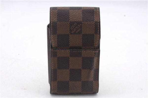 Authentic Louis Vuitton Damier Etui Cigarette Case N63024 LV 7308D