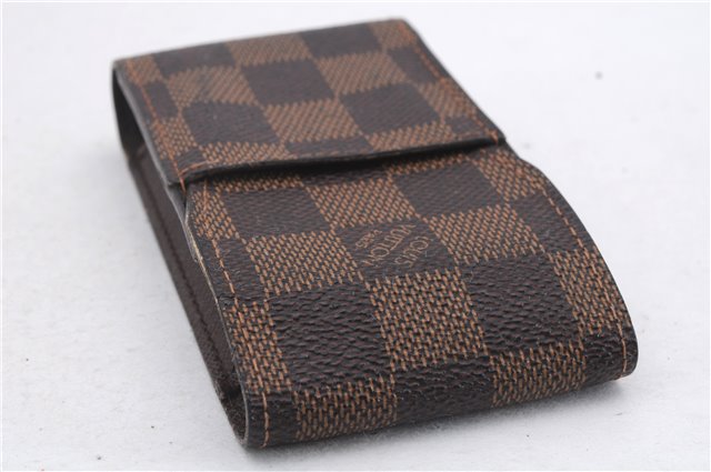 Authentic Louis Vuitton Damier Etui Cigarette Case N63024 LV 7308D
