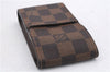Authentic Louis Vuitton Damier Etui Cigarette Case N63024 LV 7308D