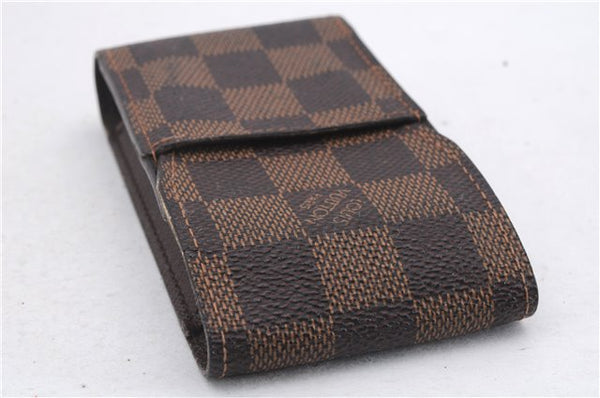 Authentic Louis Vuitton Damier Etui Cigarette Case N63024 LV 7308D