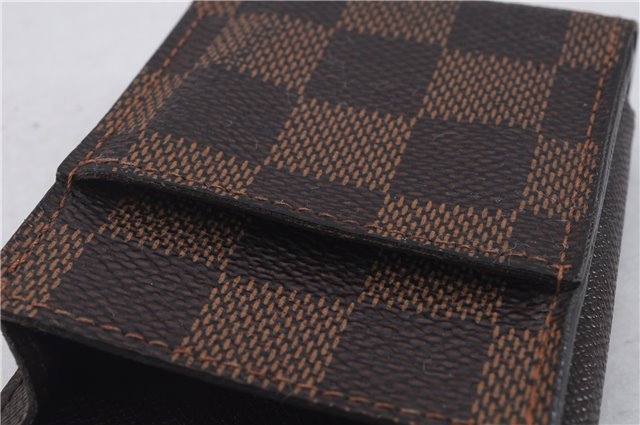 Authentic Louis Vuitton Damier Etui Cigarette Case N63024 LV 7308D