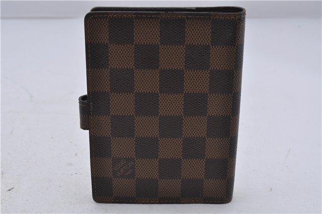 Authentic LOUIS VUITTON Damier Agenda PM Day Planner Cover R20700 LV 7309C