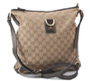 Auth GUCCI Abbey Shoulder Cross Body Bag GG Canvas Leather 131326 Beige 7311C