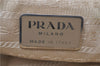 Authentic PRADA Nylon Shoulder Tote Bag Purse Ivory 7312C