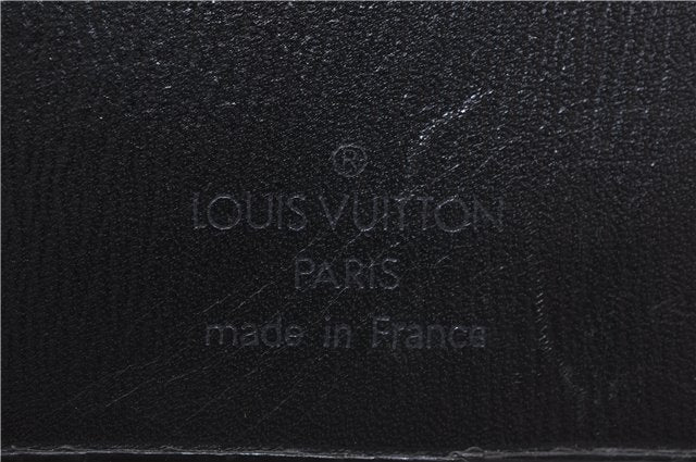 Auth Louis Vuitton Epi Key Case Card Case Coin Purse Black Blue 5Set LV 7313D