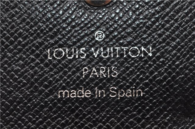 Auth Louis Vuitton Epi Key Case Card Case Coin Purse Black Blue 5Set LV 7313D