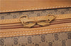 Authentic GUCCI Micro GG Web Sherry Line Trunk Case GG PVC Leather Brown 7315F