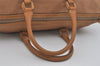 Authentic FENDI Vintage Travel Boston Bag Leather Brown 7321I